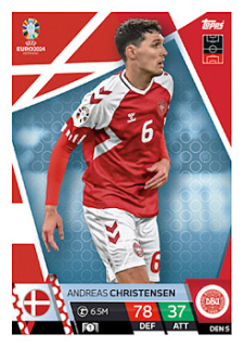 Andreas Christensen Denmark Topps Match Attax EURO 2024 #DEN5